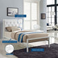 Modway Mia Twin Vinyl Bed FredCo