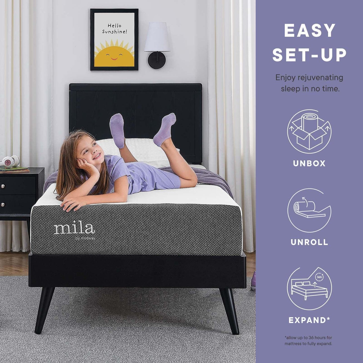 Modway Mila 10" Twin Mattress FredCo