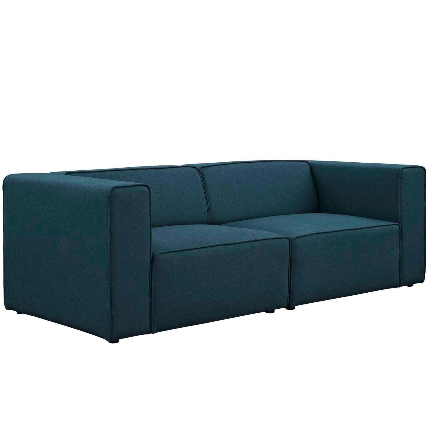 Modway Mingle 2 Piece Upholstered Fabric Sectional Sofa Set FredCo