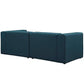 Modway Mingle 2 Piece Upholstered Fabric Sectional Sofa Set FredCo