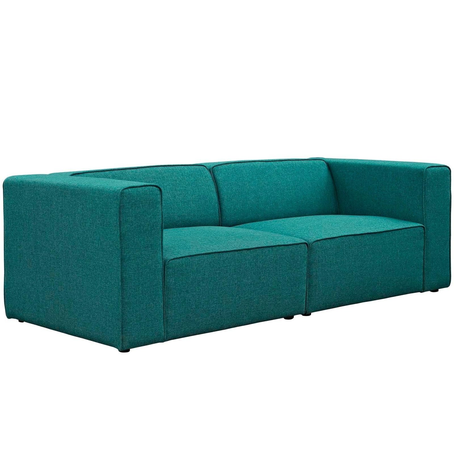 Modway Mingle 2 Piece Upholstered Fabric Sectional Sofa Set FredCo
