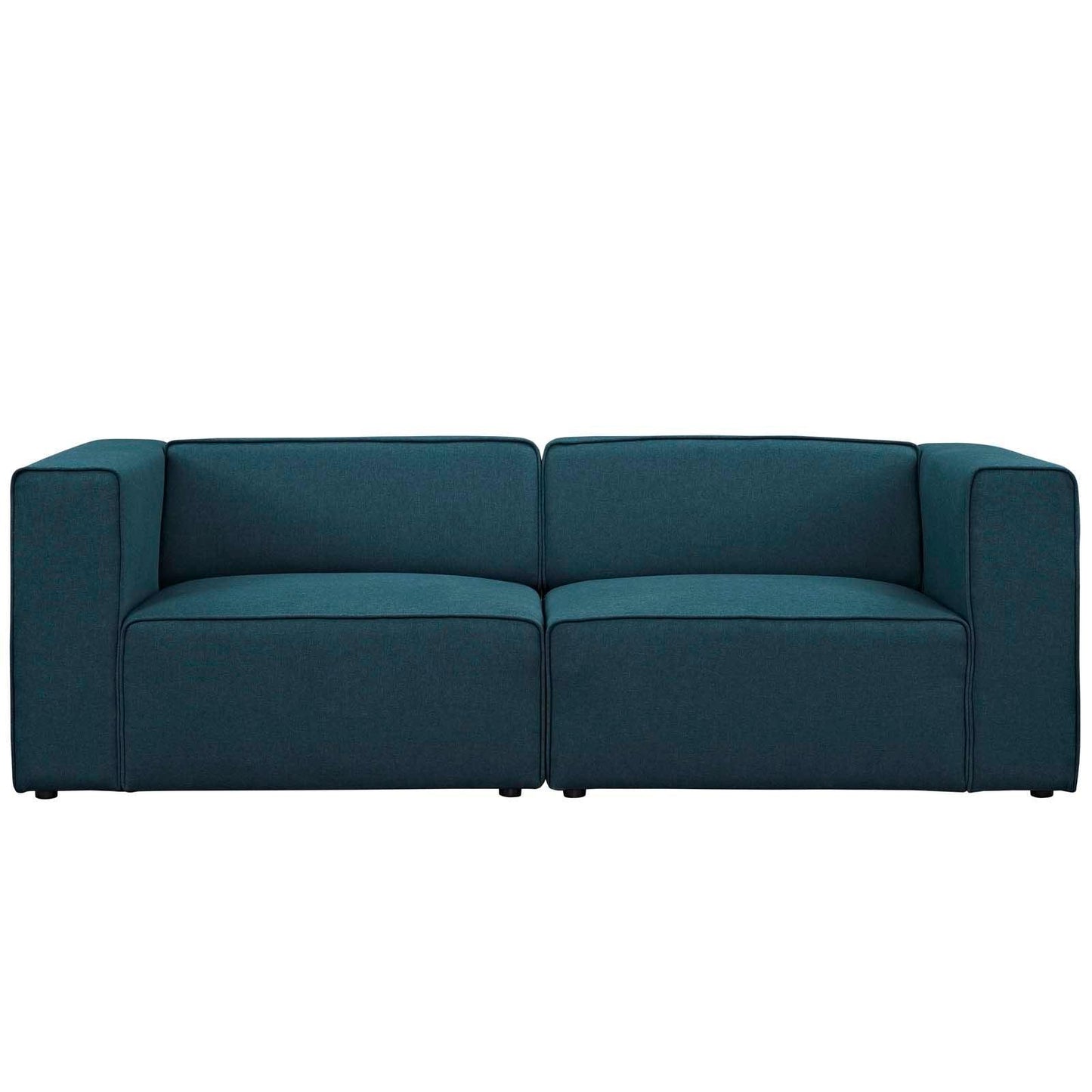 Modway Mingle 2 Piece Upholstered Fabric Sectional Sofa Set FredCo