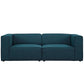 Modway Mingle 2 Piece Upholstered Fabric Sectional Sofa Set FredCo