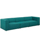 Modway Mingle 3 Piece Upholstered Fabric Sectional Sofa Set FredCo