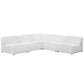 Modway Mingle 5 Piece Upholstered Fabric Armless Sectional Sofa Set FredCo