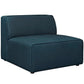 Modway Mingle 5 Piece Upholstered Fabric Armless Sectional Sofa Set FredCo
