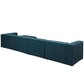 Modway Mingle 5 Piece Upholstered Fabric Sectional Sofa Set, EEI-2833 FredCo