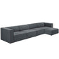 Modway Mingle 5 Piece Upholstered Fabric Sectional Sofa Set, EEI-2833 FredCo