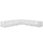 Modway Mingle 7 Piece Upholstered Fabric Sectional Sofa Set FredCo