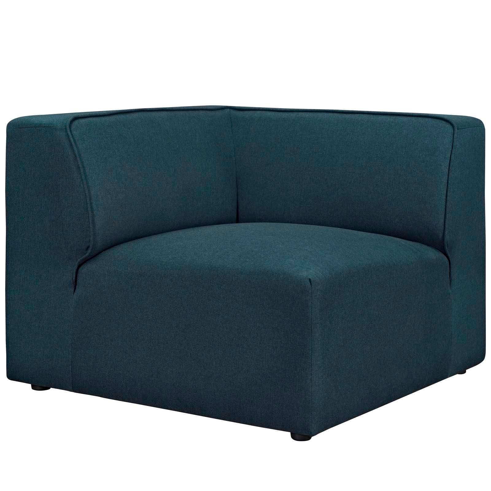 Modway Mingle 7 Piece Upholstered Fabric Sectional Sofa Set FredCo