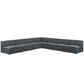 Modway Mingle 7 Piece Upholstered Fabric Sectional Sofa Set, EEI-2841 FredCo