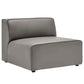 Modway Mingle Vegan Leather 3-Piece Sectional Sofa FredCo