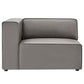 Modway Mingle Vegan Leather 3-Piece Sectional Sofa FredCo