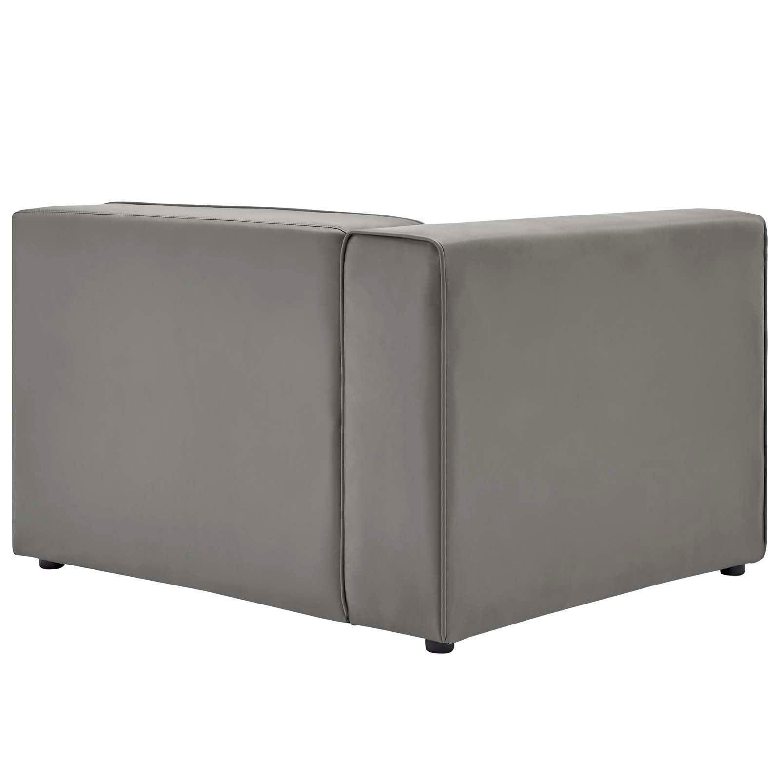 Modway Mingle Vegan Leather 4-Piece Sectional Sofa FredCo