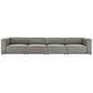 Modway Mingle Vegan Leather 4-Piece Sectional Sofa FredCo