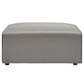 Modway Mingle Vegan Leather 4-Piece Sofa and 2 Ottomans Set FredCo