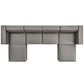Modway Mingle Vegan Leather 4-Piece Sofa and 2 Ottomans Set FredCo