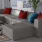 Modway Mingle Vegan Leather 4-Piece Sofa and 2 Ottomans Set FredCo