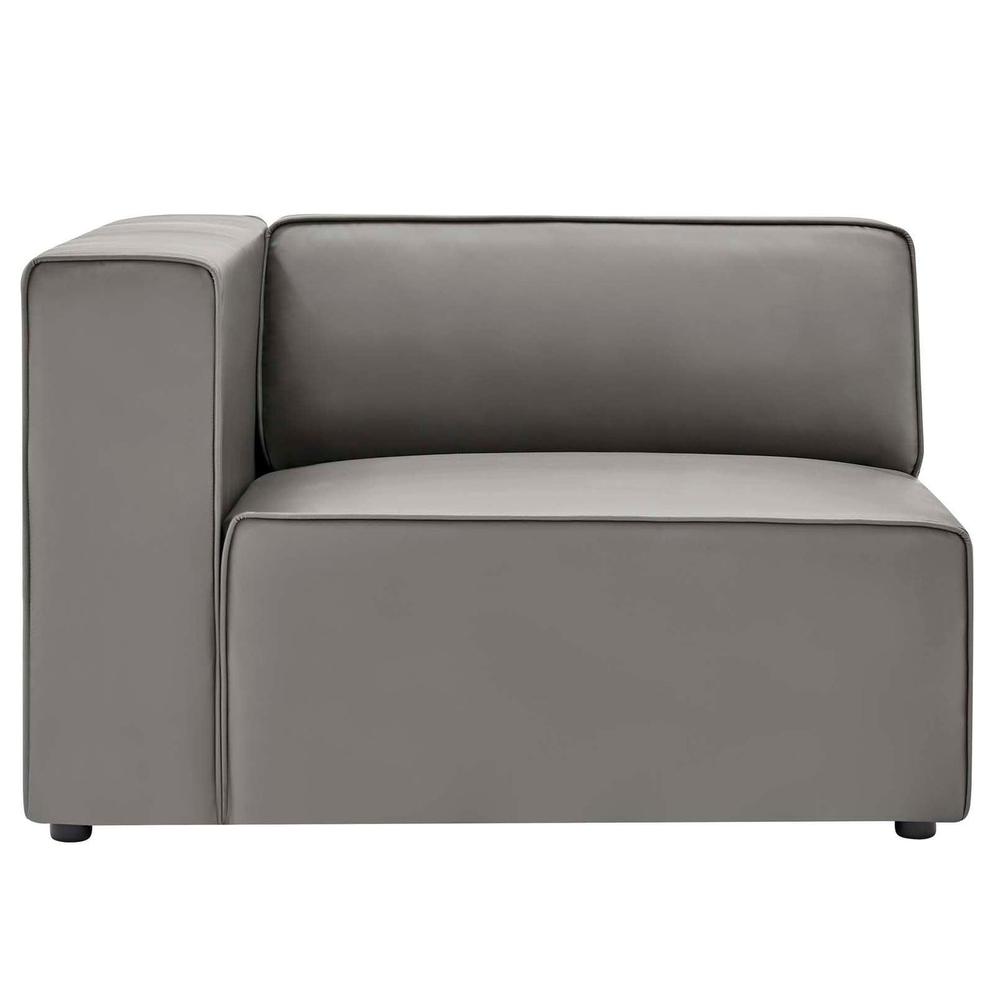 Modway Mingle Vegan Leather 4-Piece Sofa and 2 Ottomans Set FredCo