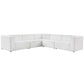 Modway Mingle Vegan Leather 5-Piece Sectional Sofa FredCo
