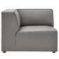 Modway Mingle Vegan Leather 5-Piece Sectional Sofa FredCo