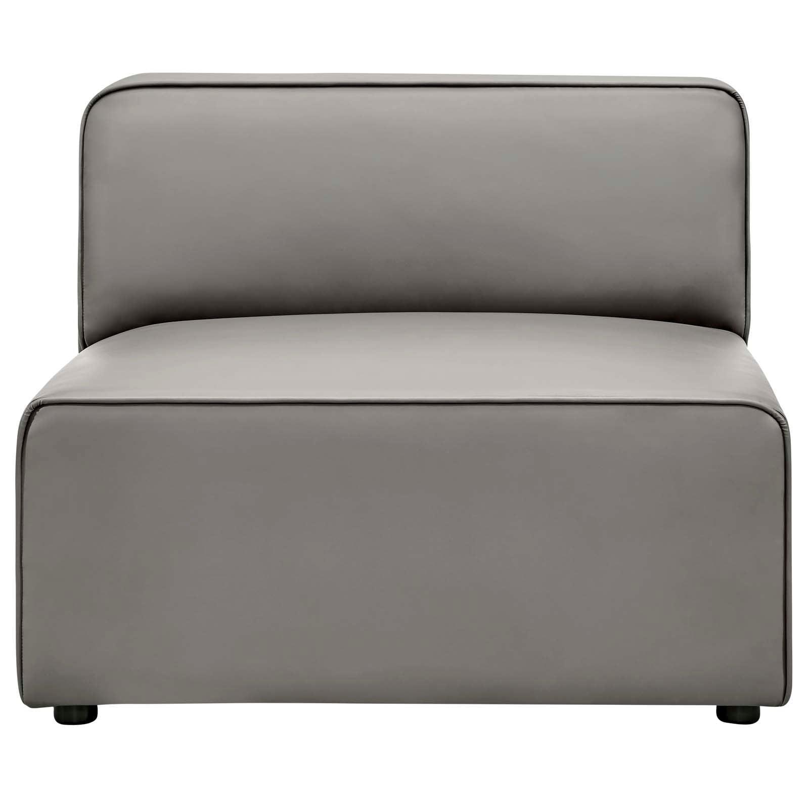 Modway Mingle Vegan Leather 8-Piece Sectional Sofa Set FredCo