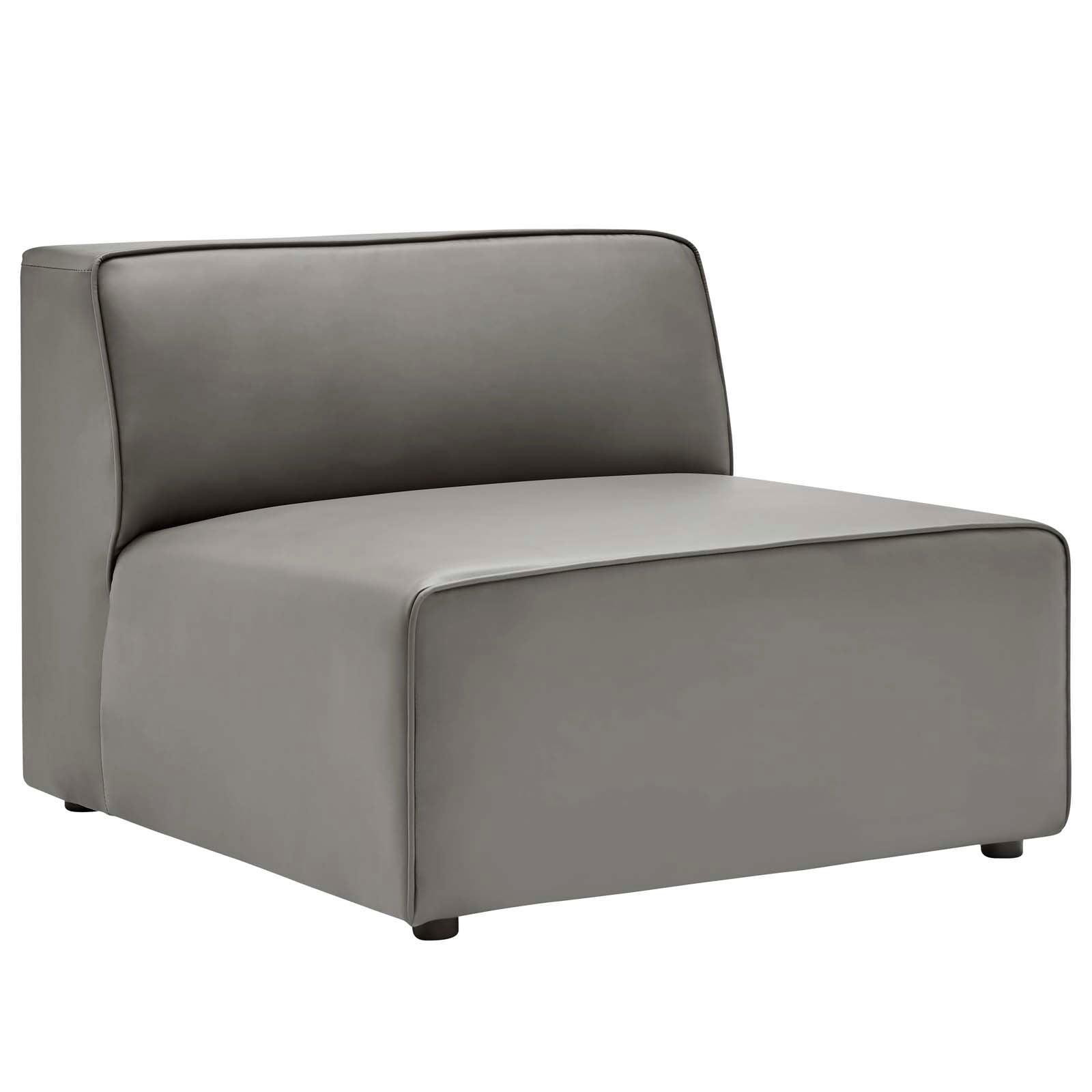 Modway Mingle Vegan Leather 8-Piece Sectional Sofa Set FredCo