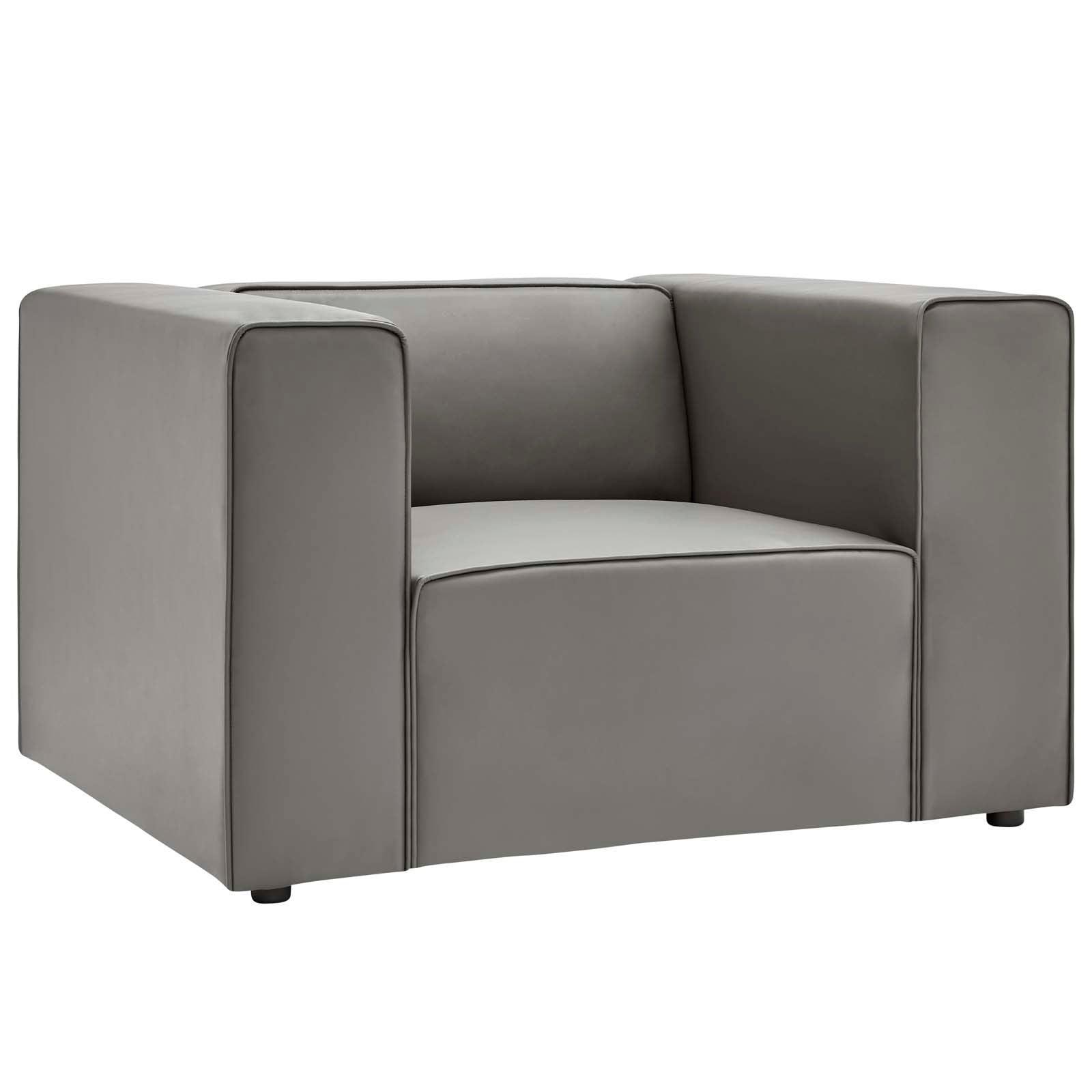 Modway Mingle Vegan Leather Armchair FredCo