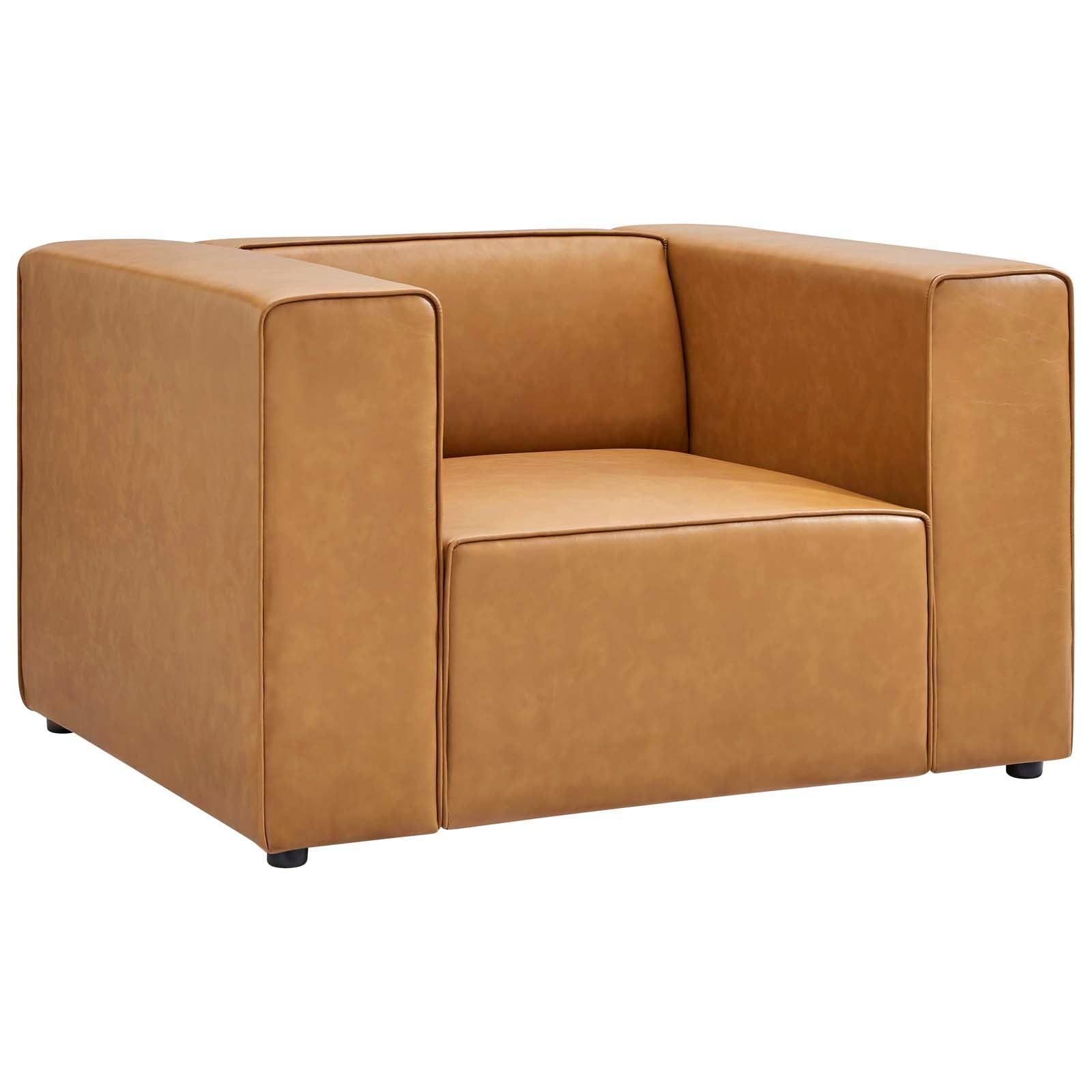 Modway Mingle Vegan Leather Armchair FredCo