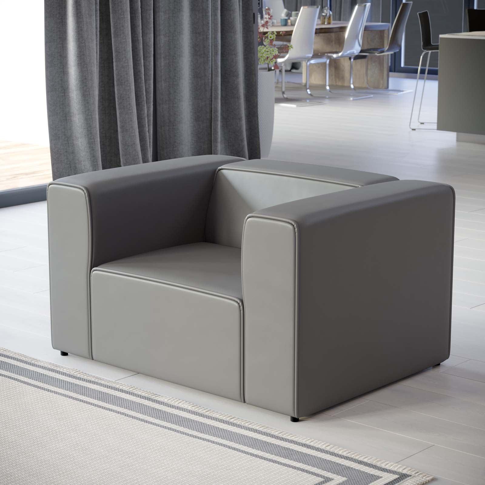Modway Mingle Vegan Leather Armchair FredCo
