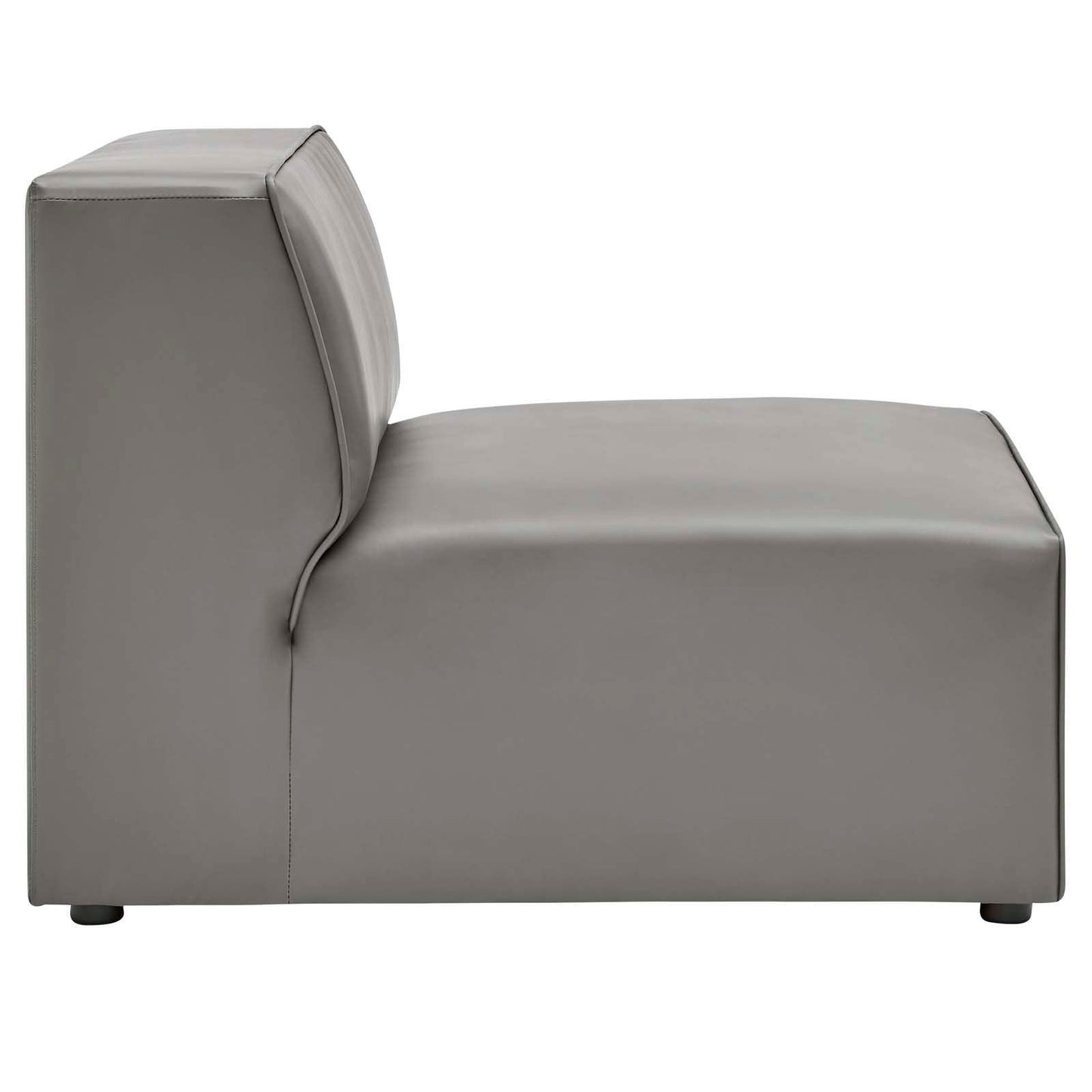 Modway Mingle Vegan Leather Armless Chair FredCo