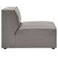 Modway Mingle Vegan Leather Armless Chair FredCo