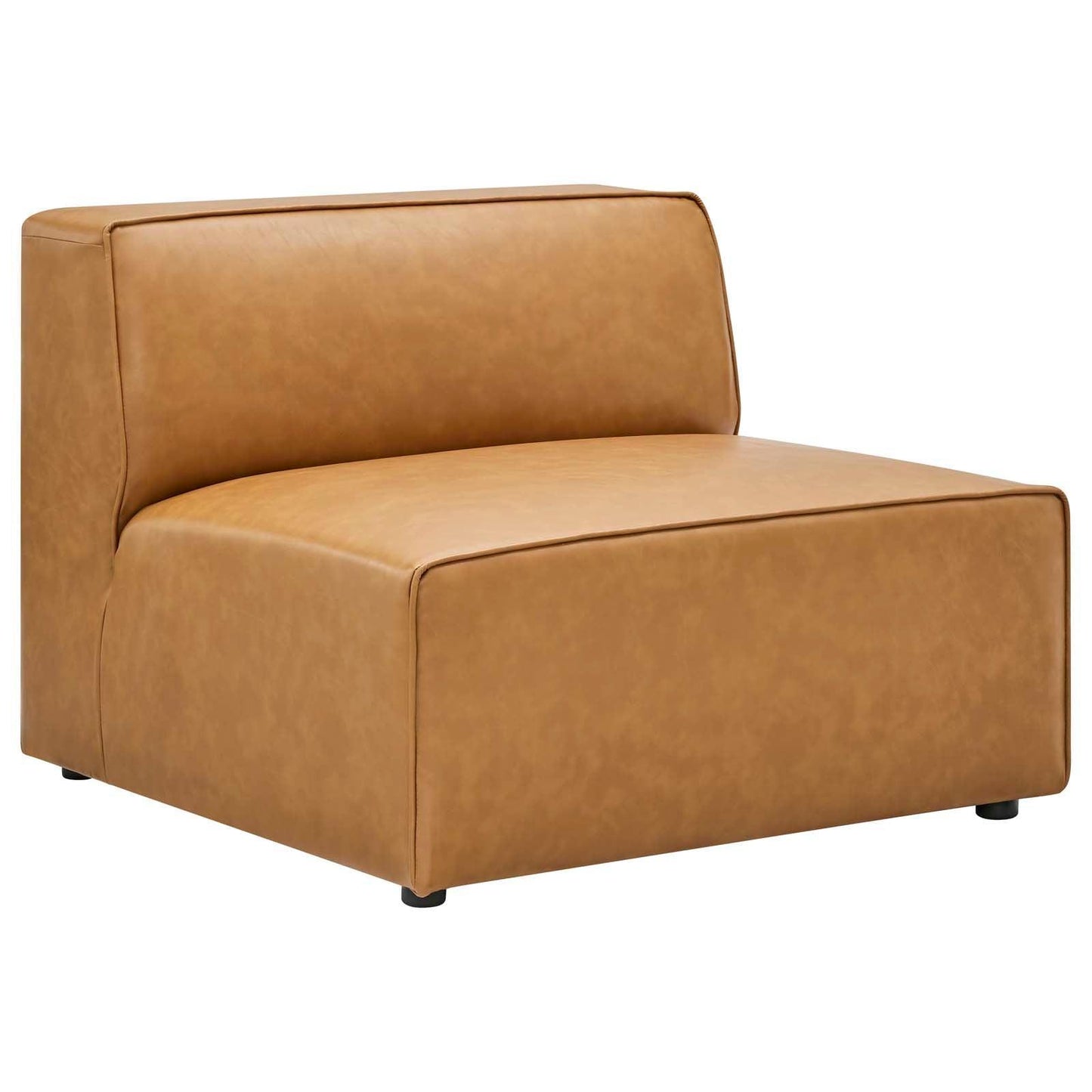 Modway Mingle Vegan Leather Armless Chair FredCo