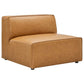 Modway Mingle Vegan Leather Armless Chair FredCo