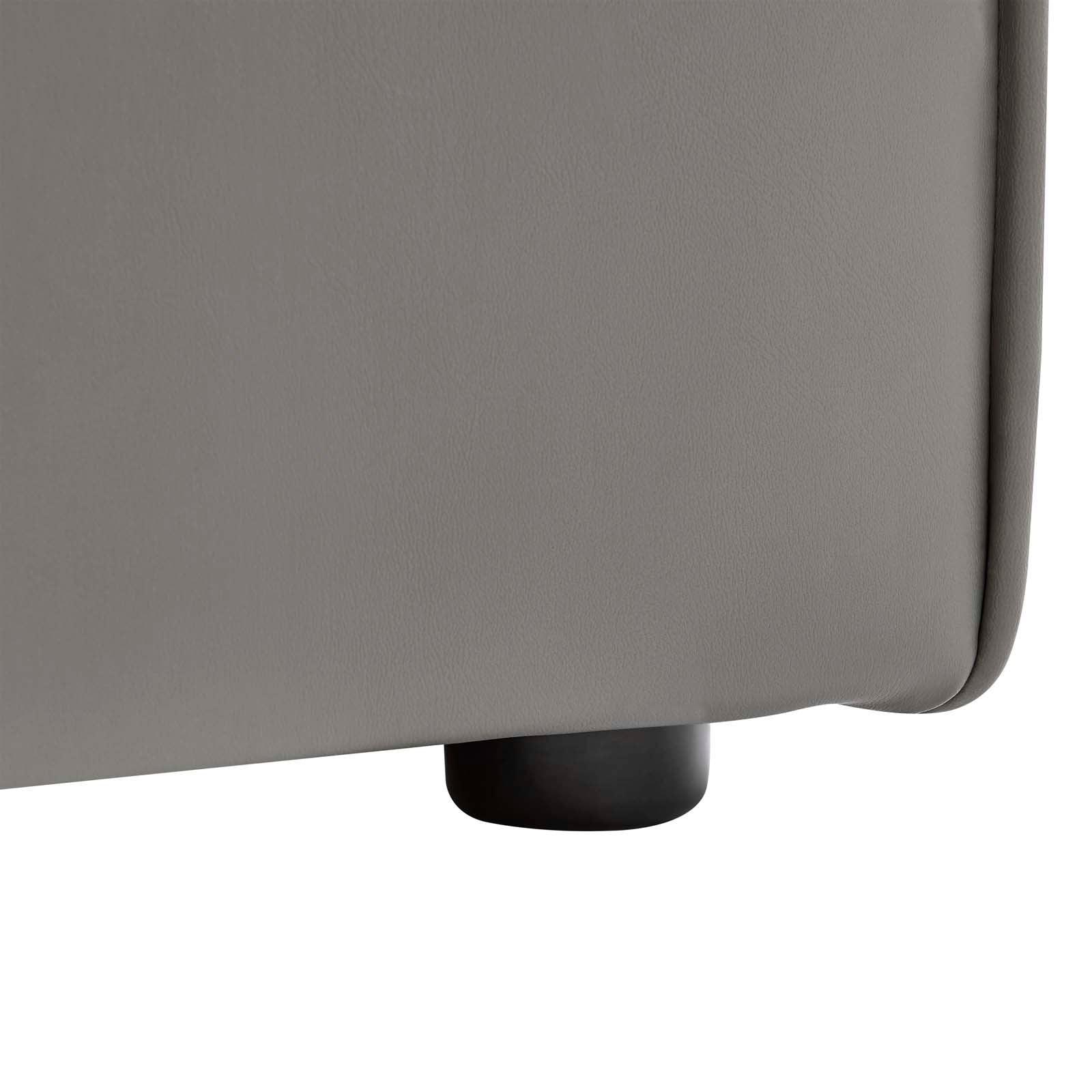 Modway Mingle Vegan Leather Armless Chair FredCo