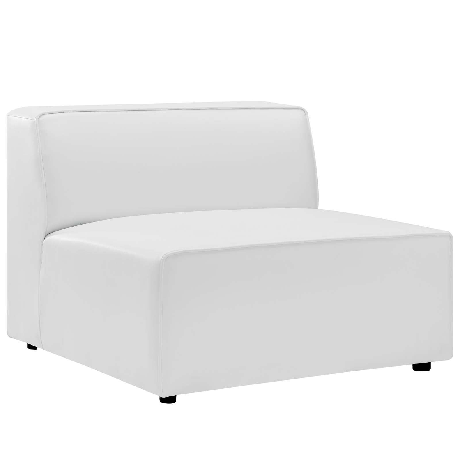 Modway Mingle Vegan Leather Armless Chair FredCo