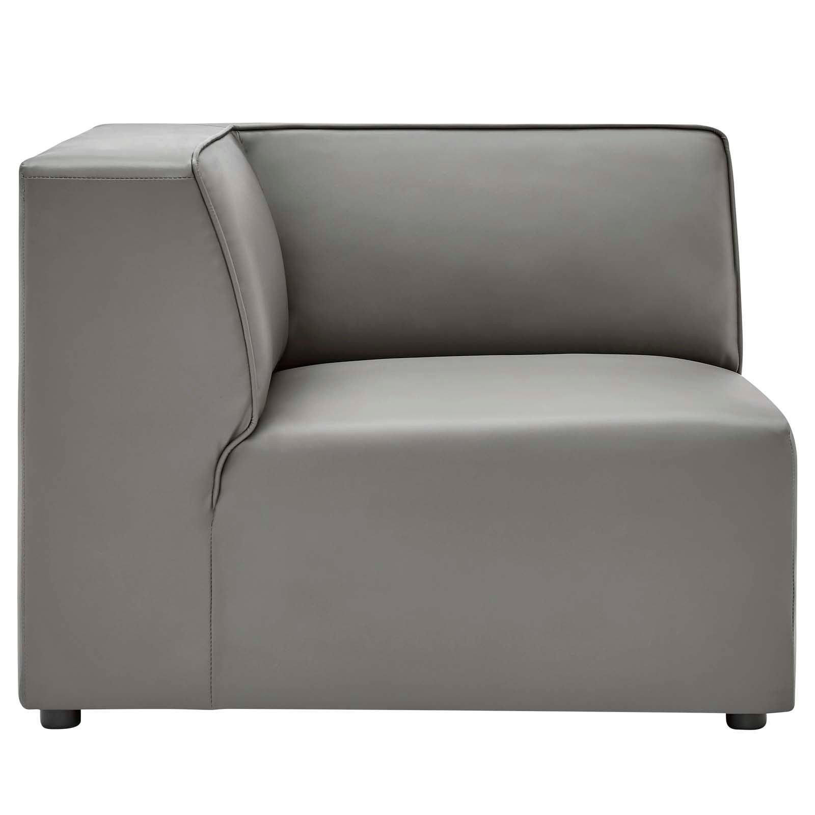 Modway Mingle Vegan Leather Corner Chair FredCo