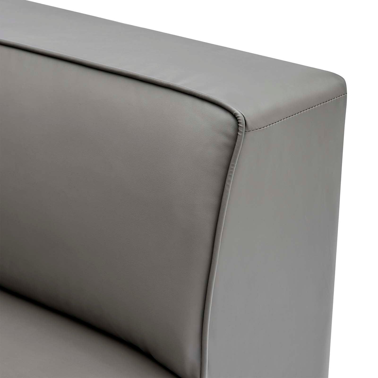 Modway Mingle Vegan Leather Corner Chair FredCo