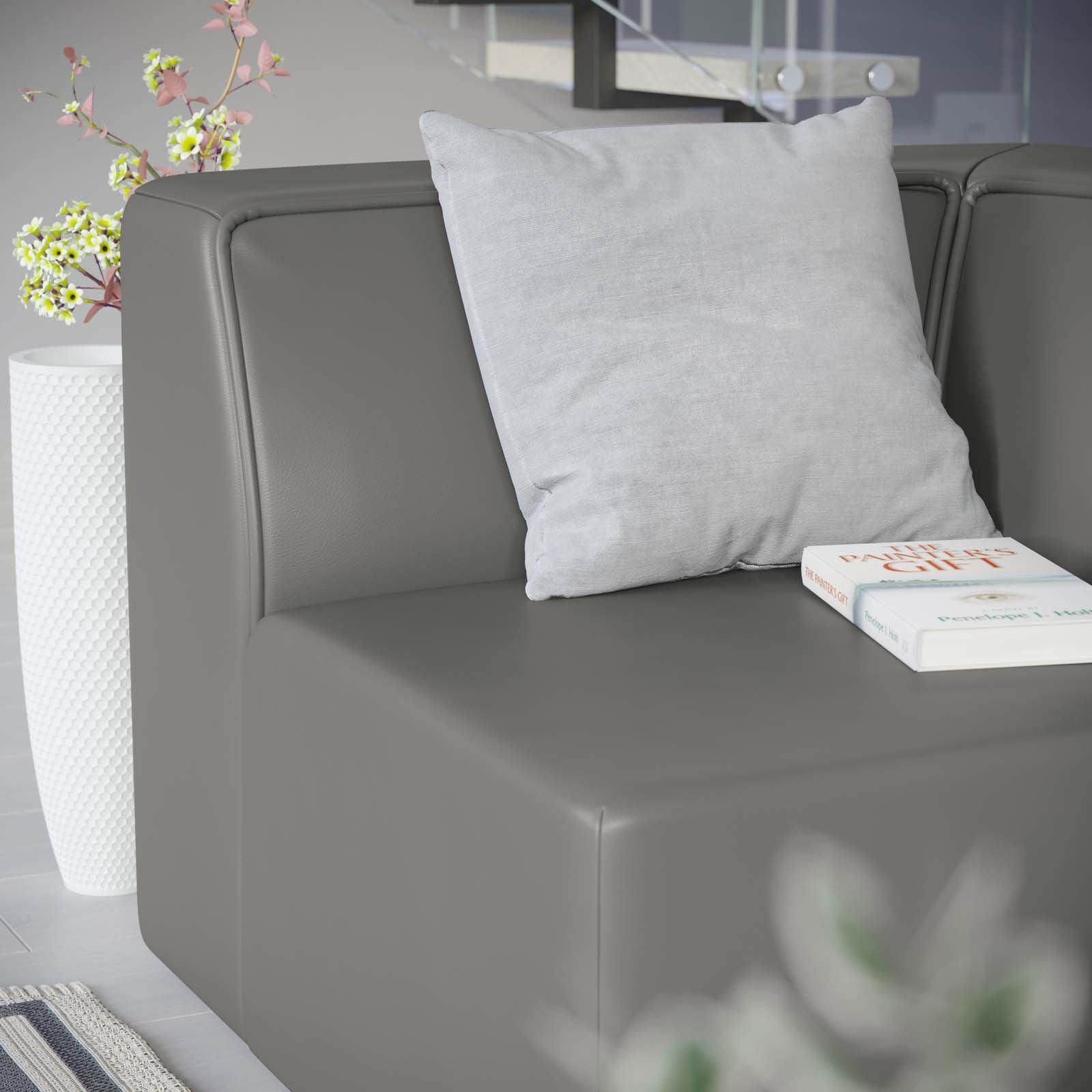 Modway Mingle Vegan Leather Corner Chair FredCo