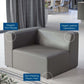 Modway Mingle Vegan Leather Left-Arm Chair FredCo