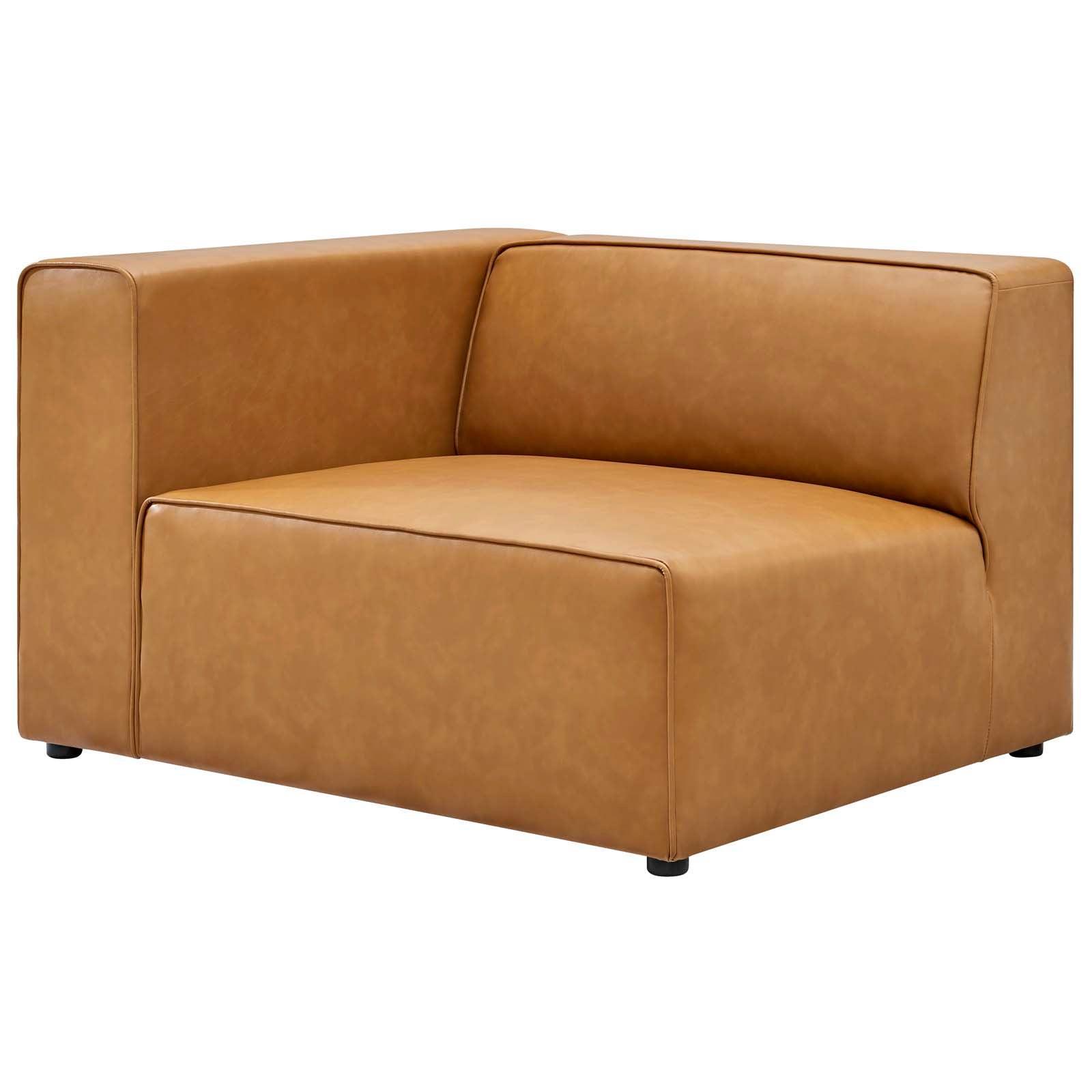 Modway Mingle Vegan Leather Left-Arm Chair FredCo