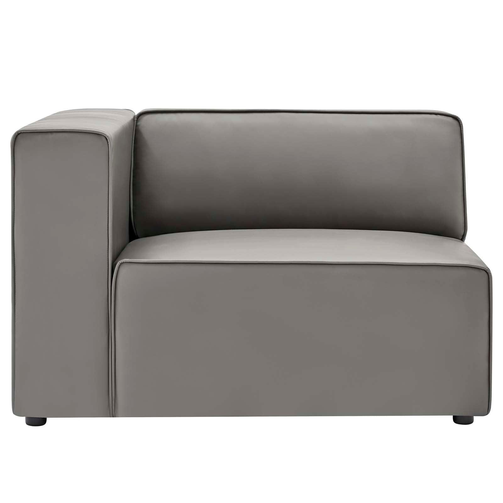 Modway Mingle Vegan Leather Left-Arm Chair FredCo