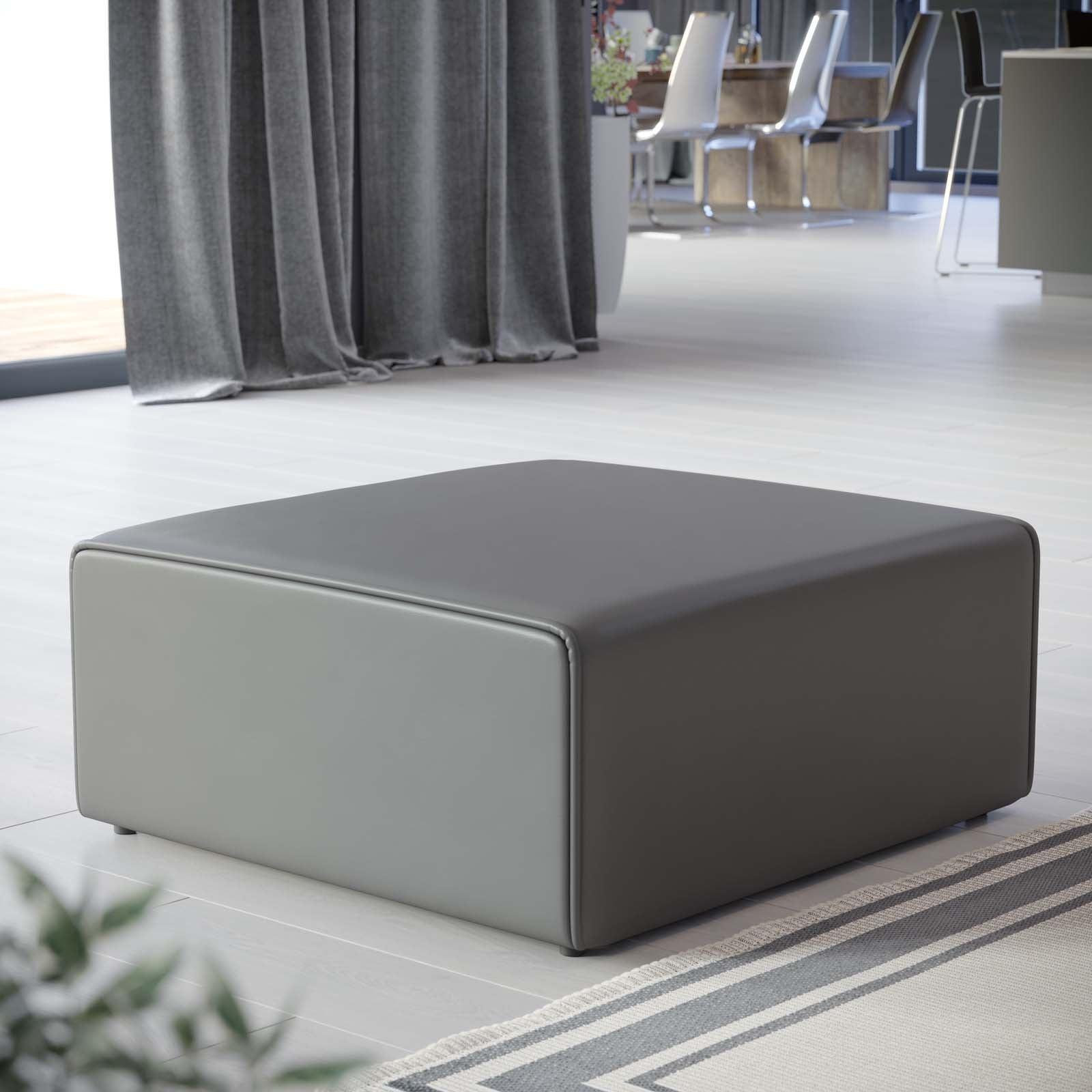 Modway Mingle Vegan Leather Ottoman FredCo