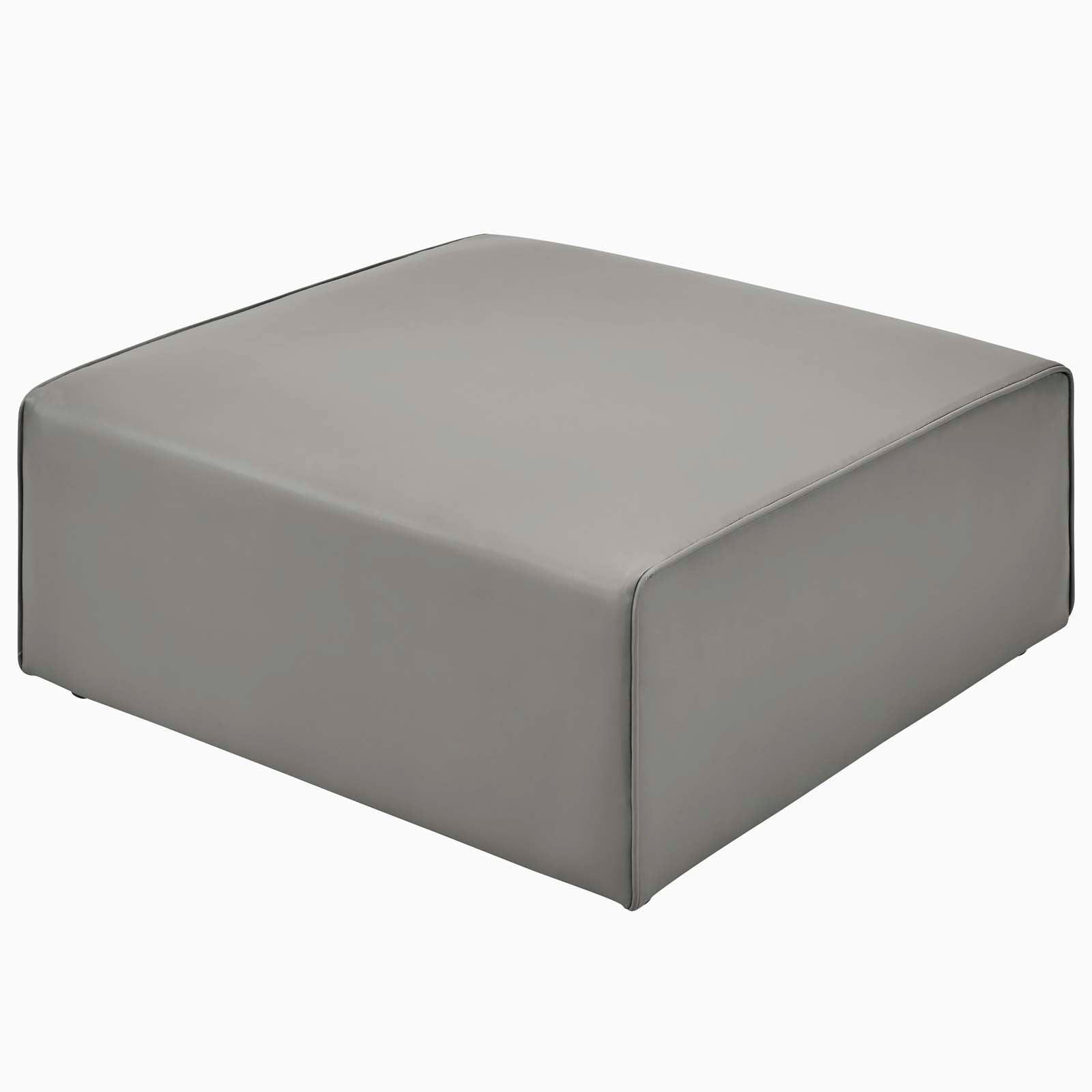 Modway Mingle Vegan Leather Ottoman FredCo