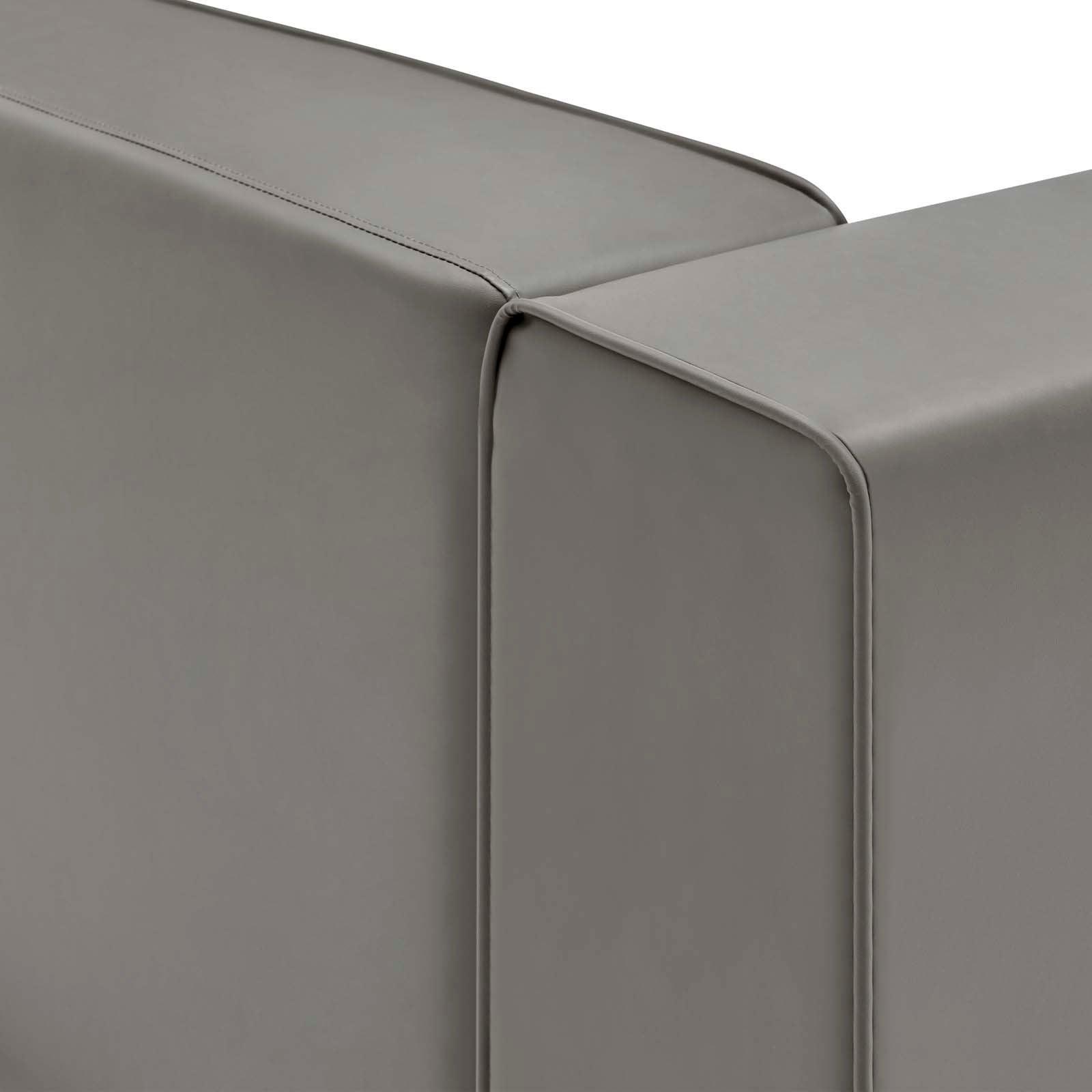 Modway Mingle Vegan Leather Right-Arm Chair FredCo