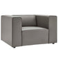 Modway Mingle Vegan Leather Sofa and Armchair Set FredCo