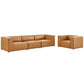 Modway Mingle Vegan Leather Sofa and Armchair Set FredCo