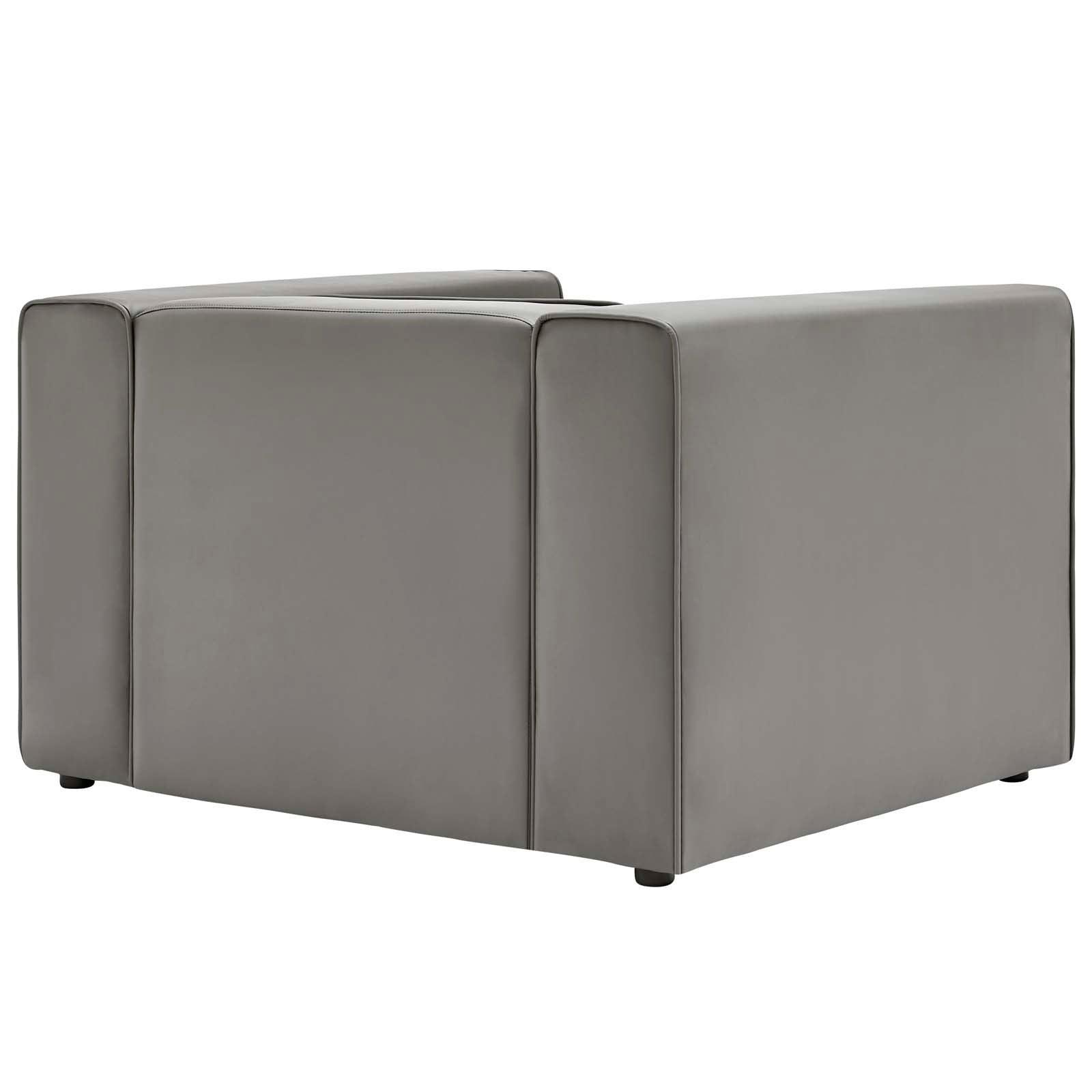 Modway Mingle Vegan Leather Sofa and Armchair Set FredCo