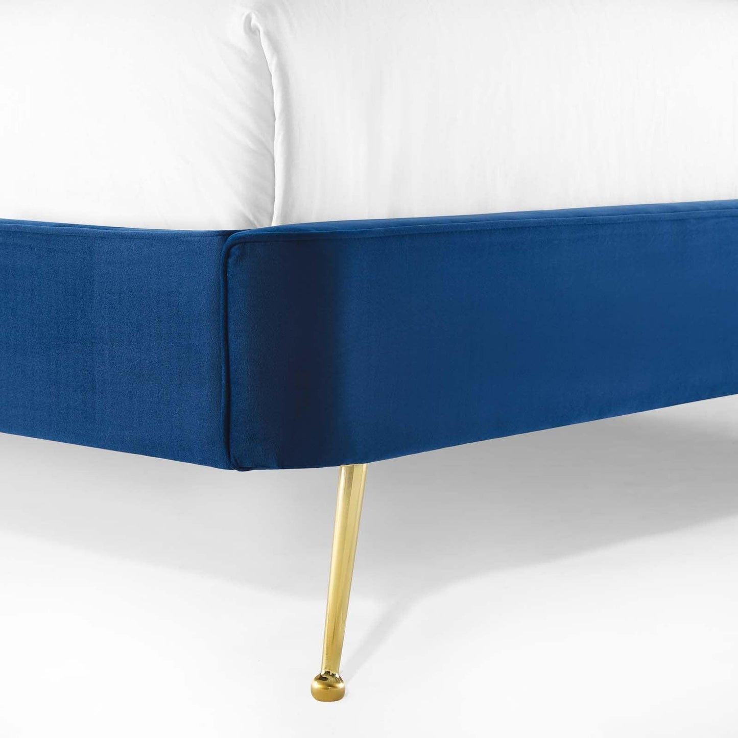 Modway Mira Upholstered Performance Velvet Queen Platform Bed FredCo