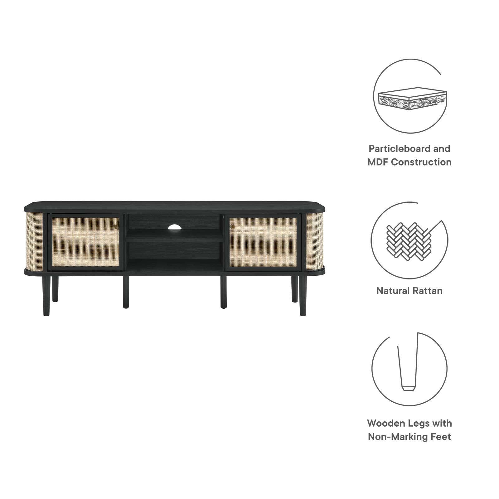 Modway Miramar 60'' Wood TV Stand FredCo